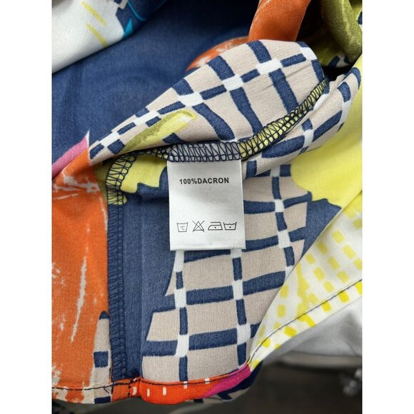 EUC Boho Tiered Babydoll Dress | Tropical Print & Geometric Design | Bold & Brig - Picture 3 of 6